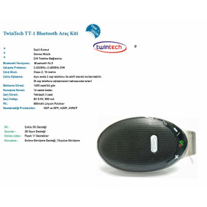 TwinTech TT-1 Bluetooth Araç Kiti